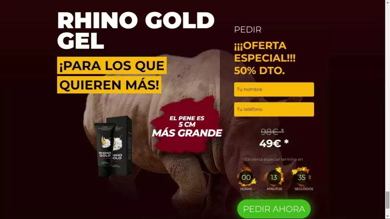 ¿Qué Es Rhino Gold Gel?